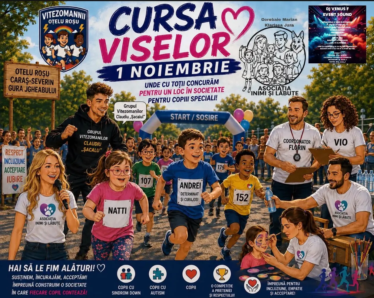 Afișul Cursei Viselor, 1 noiembrie, Oțelu Roșu, Gura Jgheabului
